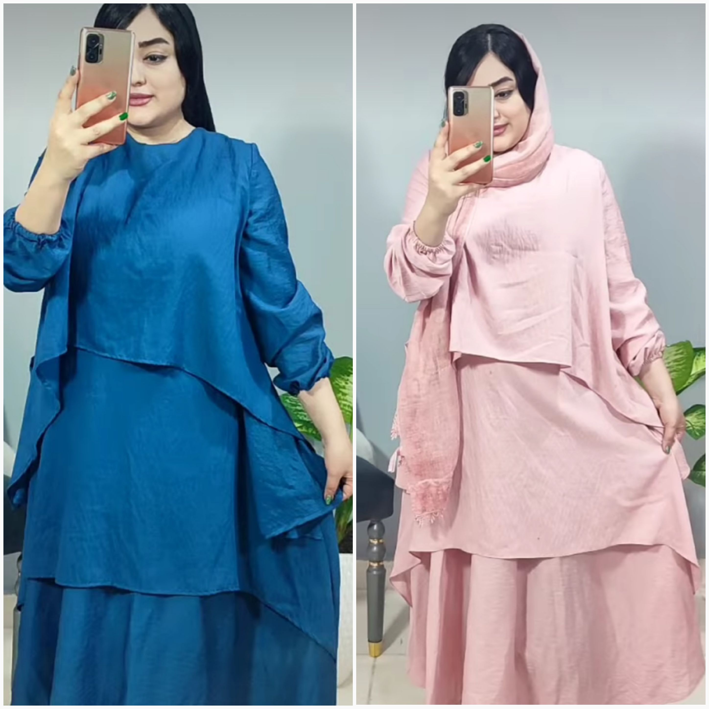 مانتو بلند سه تیکه